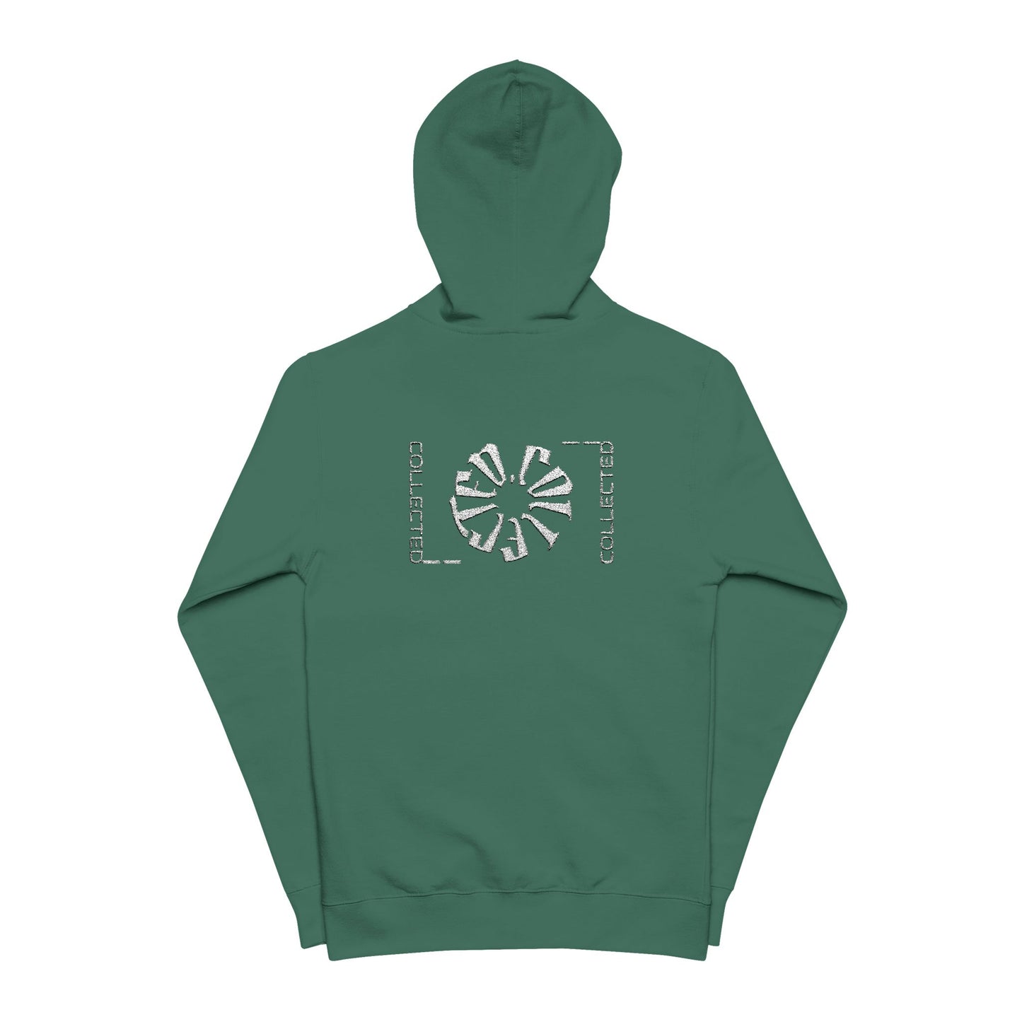 Selective Embroidered Zip Hoodie
