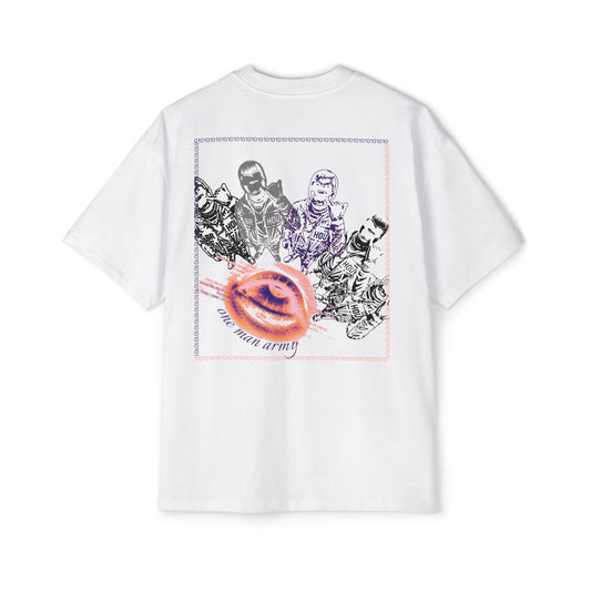 "One Man Army" Oversized Tee — Binary Frame Edition