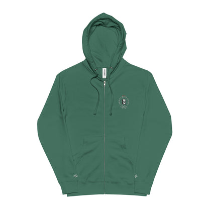Selective Embroidered Zip Hoodie