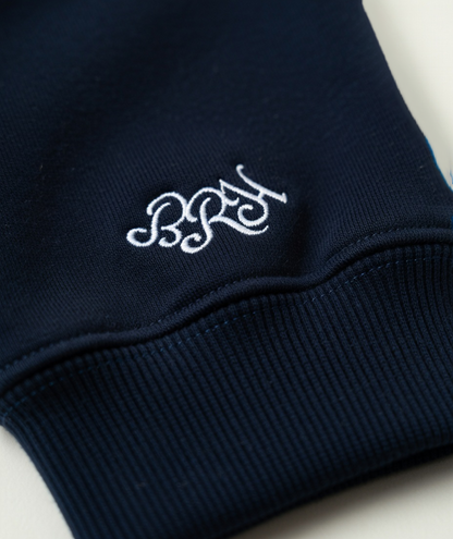 Selective Embroidered Zip Hoodie