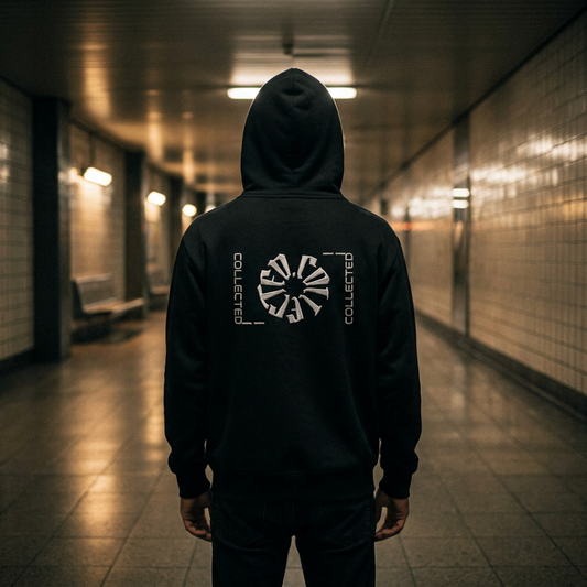 Selective Embroidered Zip Hoodie