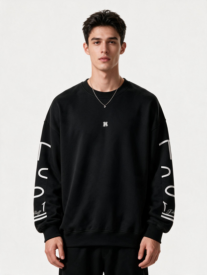 Monochrome City Pulse Oversized Sweatshirt