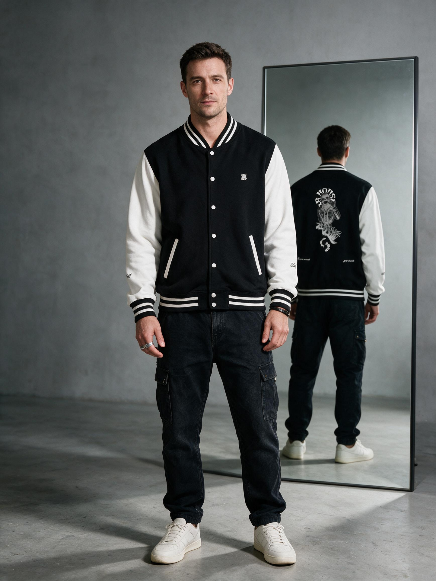 "Level Up" Varsity Bomber Jacket — Trinity Edition