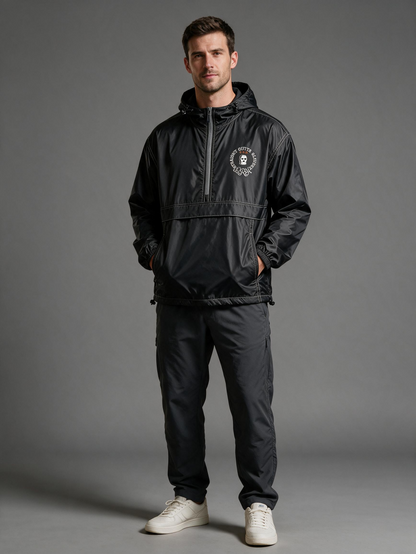 Half-Zip Windbreaker Track Set — Ski Mask Crest Edition