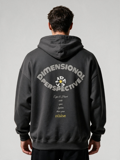 "Dimensional Perspective" Oversized Hoodie