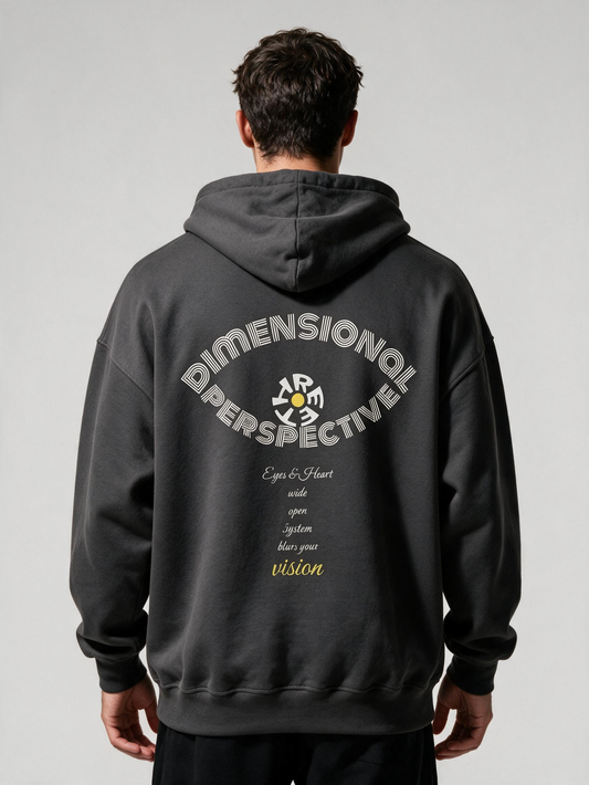 "Dimensional Perspective" Oversized Hoodie