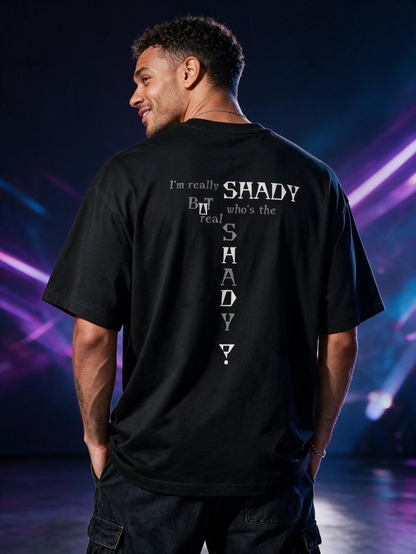"Really Shady" Oversized Tee — Cross Typography Edition