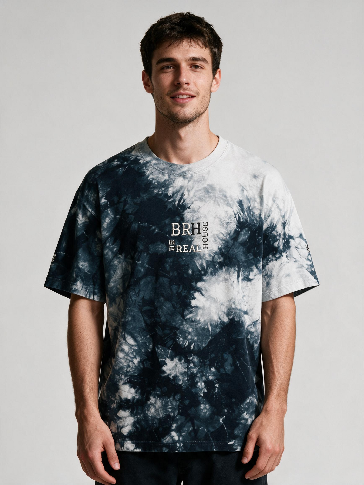 "BRH" Tie-Dye Tee — Storm Wash Edition