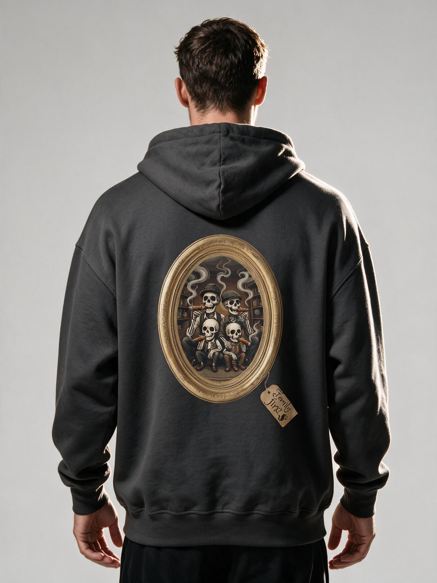 "Family First" Skeleton Portrait Hoodie