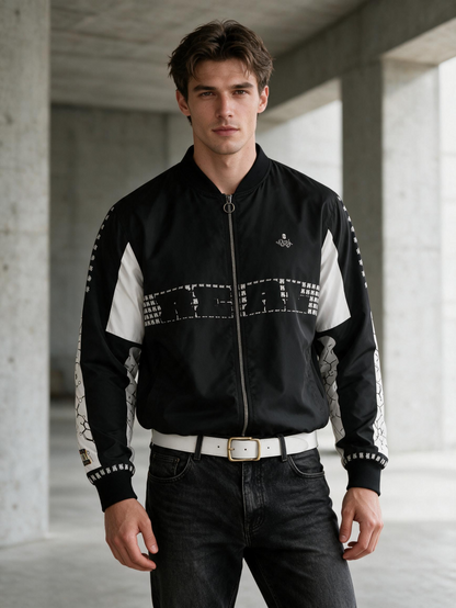 Be Real House Two-Tone Bomber Jacket