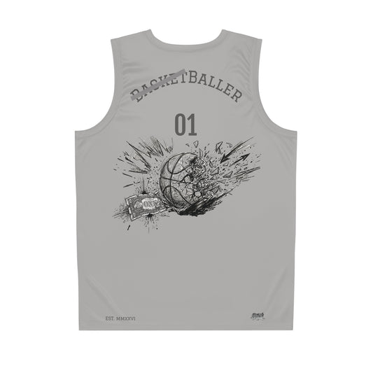 bBaller  | BasketBall Jersey Grey Edition