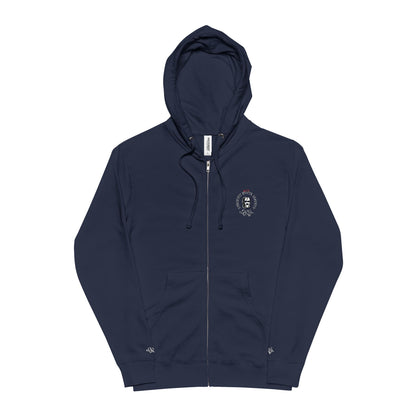 Selective Embroidered Zip Hoodie