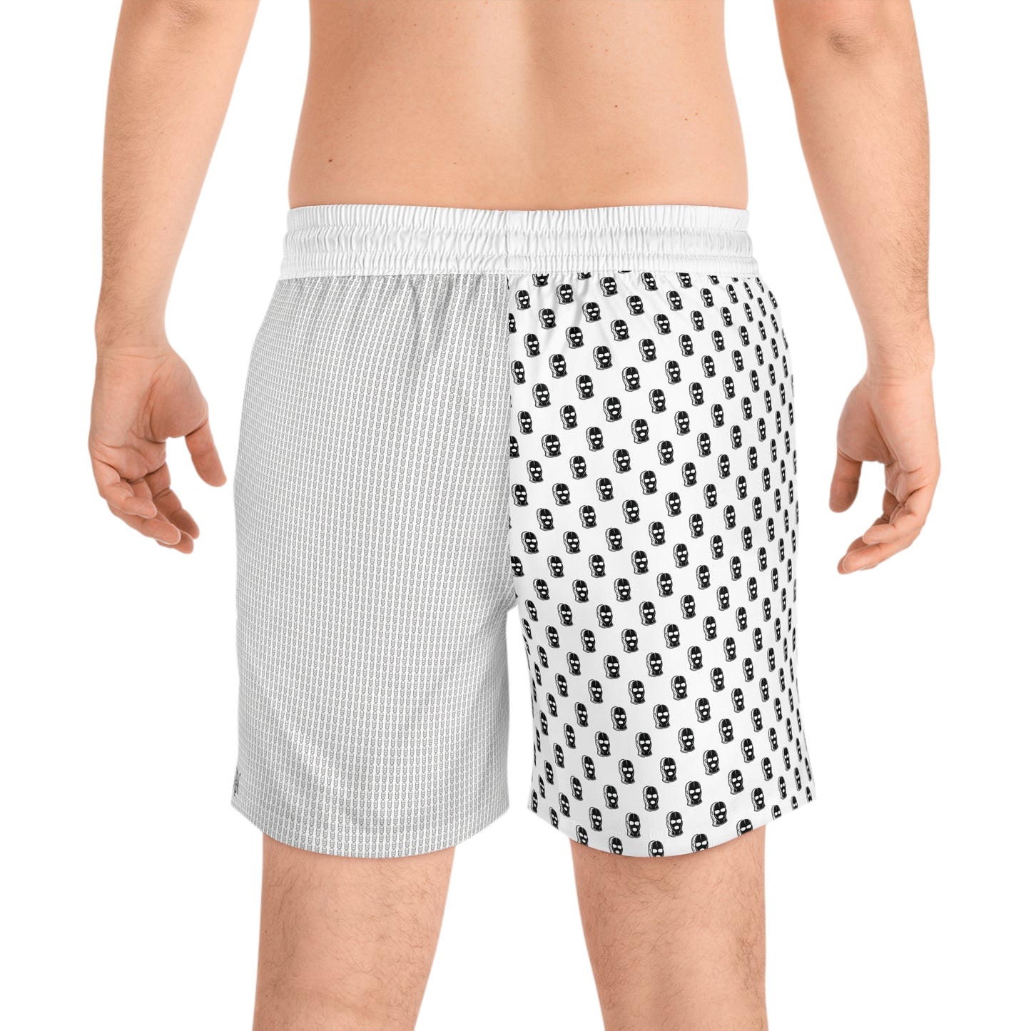 "Dip It" Split-Print Swim Shorts