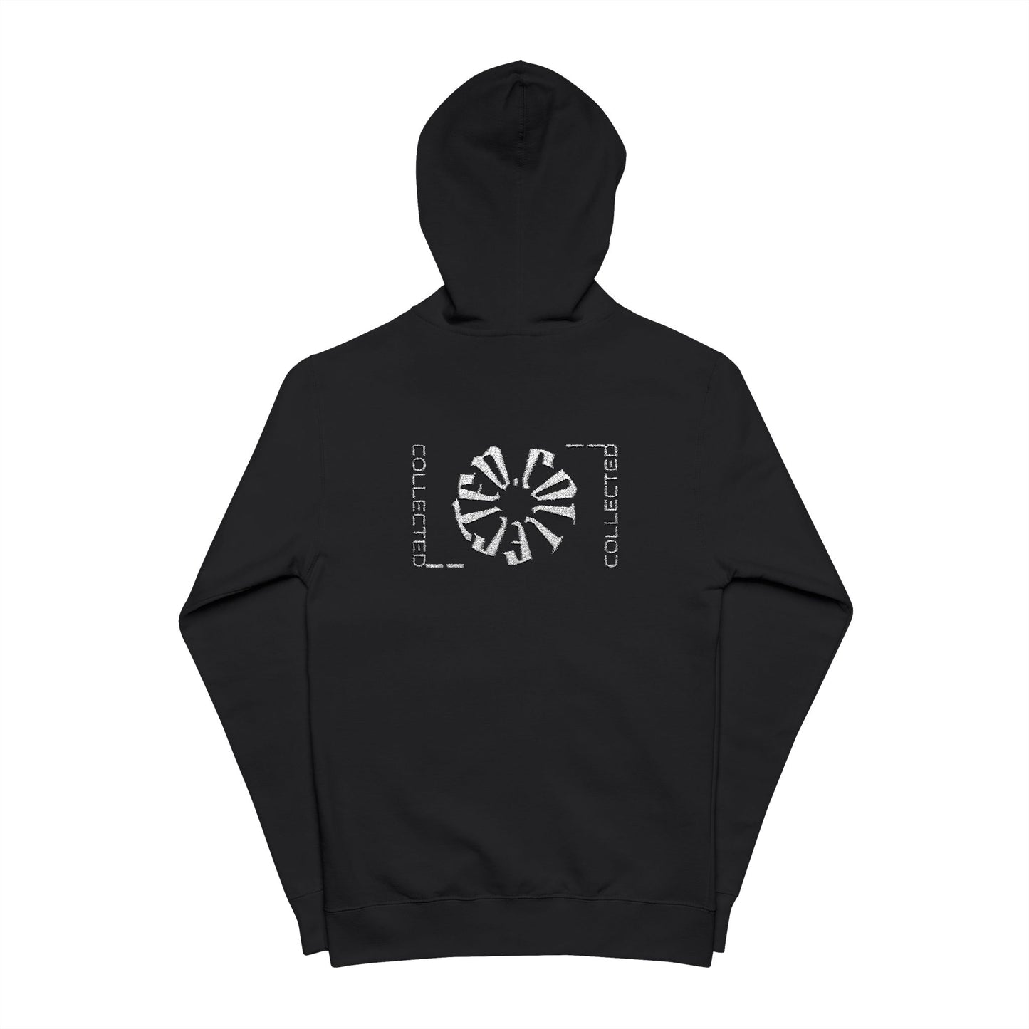 Selective Embroidered Zip Hoodie