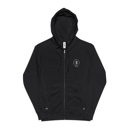 Selective Embroidered Zip Hoodie