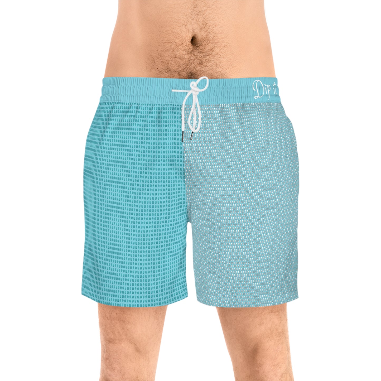 Dip it  | Baby Blue custom Swim Shorts