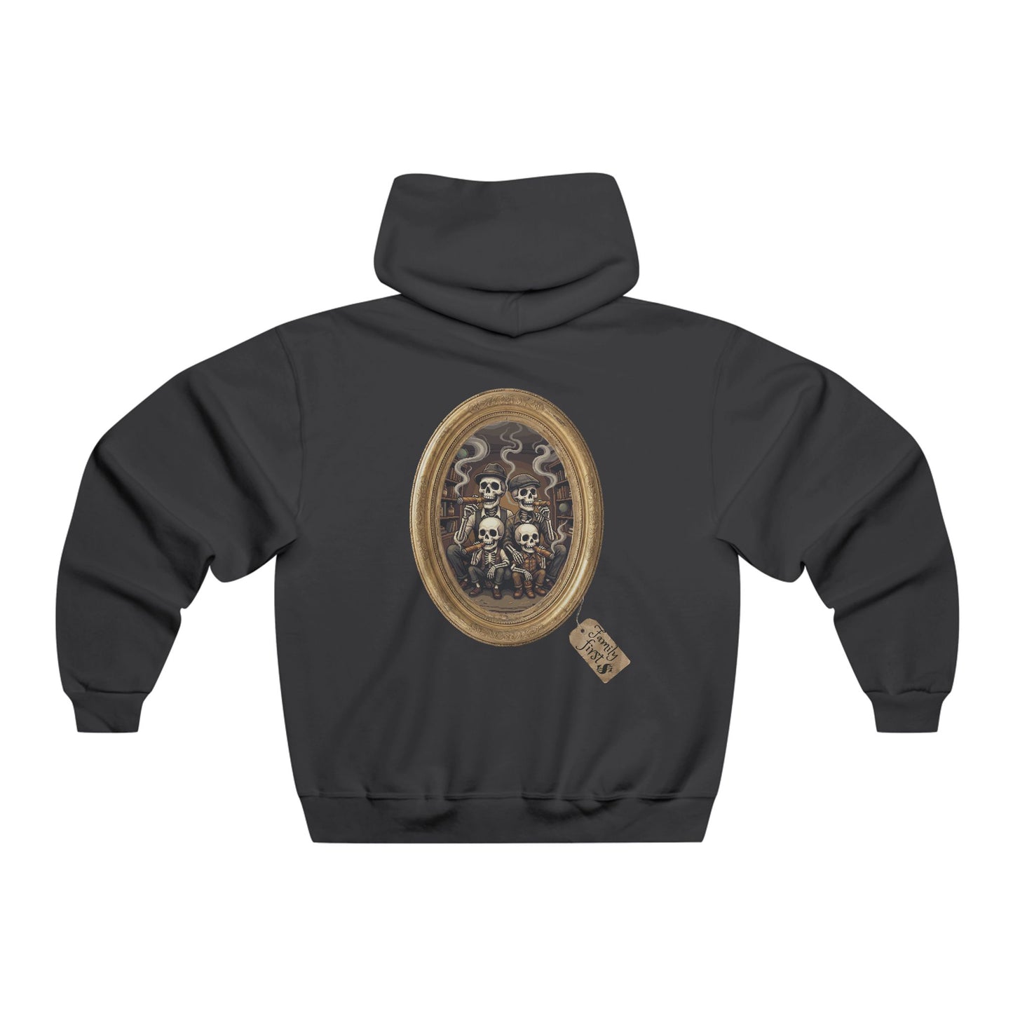 "Family First" Skeleton Portrait Hoodie