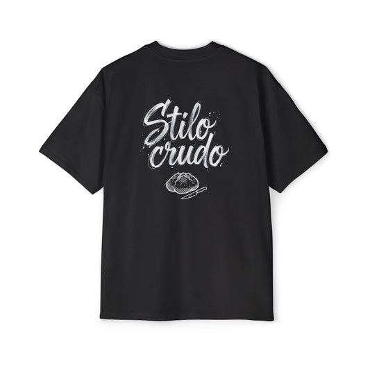 "Stilo Crudo" Oversized Tee — White Edition