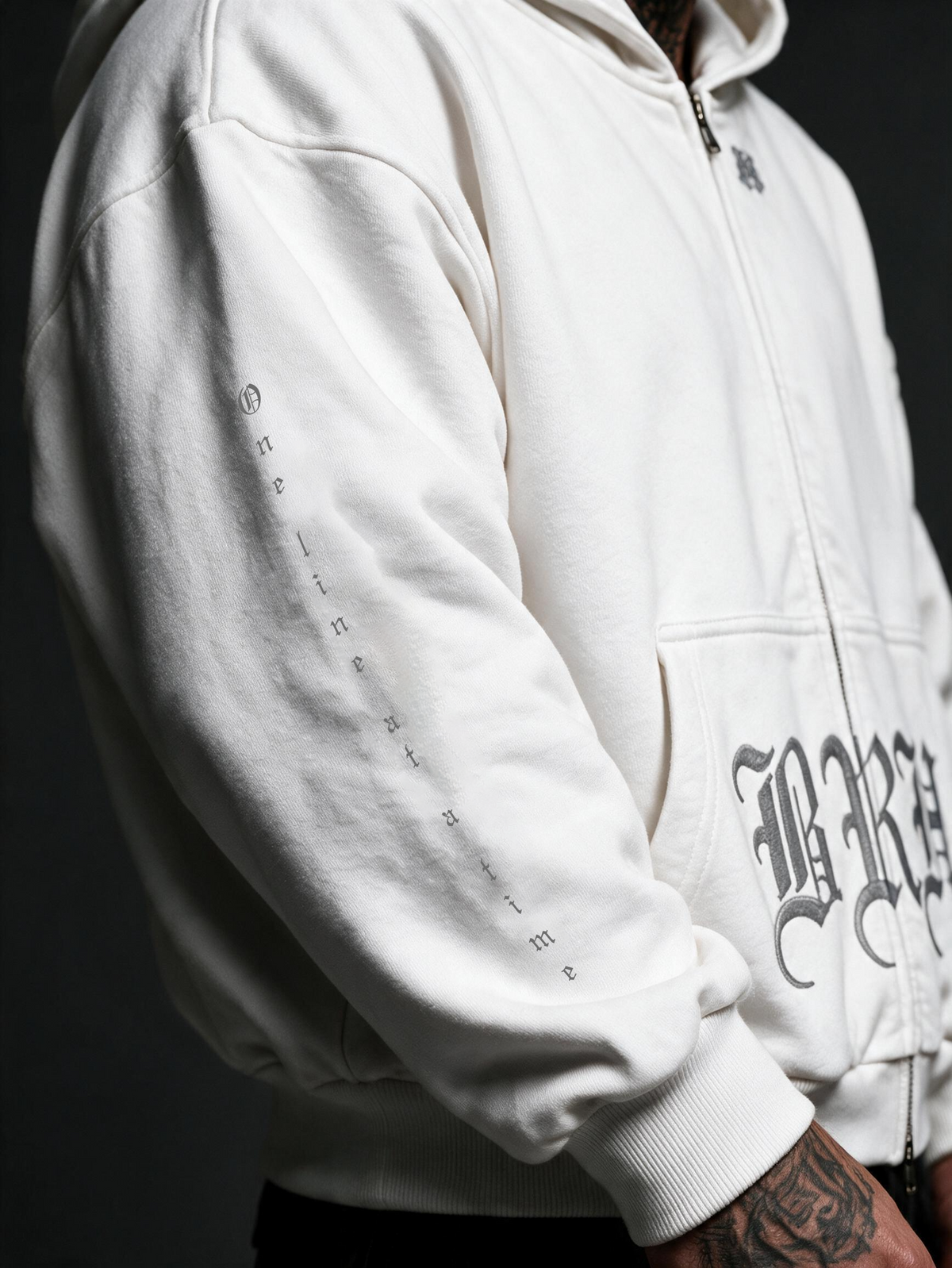 COCO-NUT Embroidered Zip-Up Hoodie