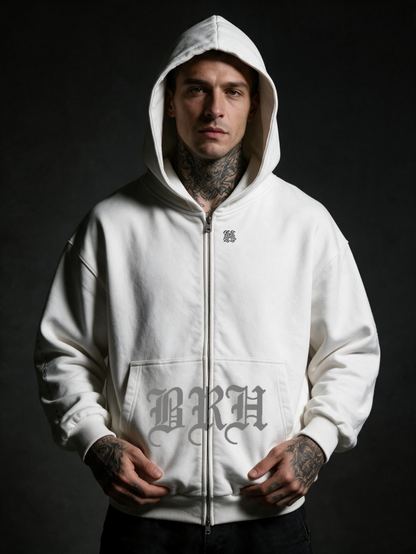 COCO-NUT Embroidered Zip-Up Hoodie