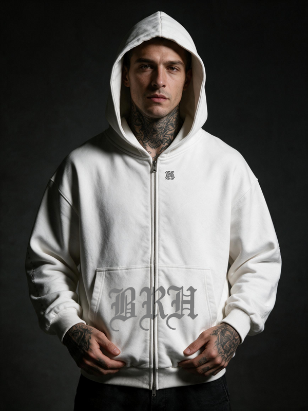 COCO-NUT Embroidered Zip-Up Hoodie