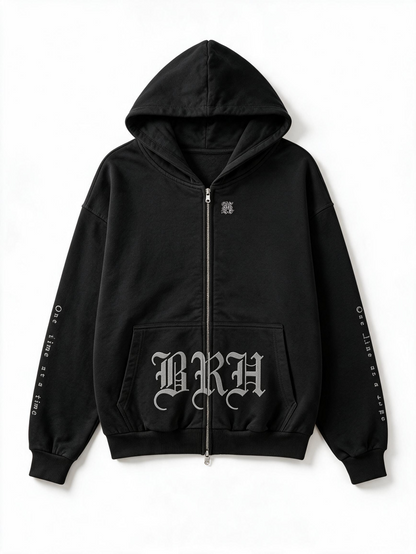 COCO-NUT Embroidered Zip-Up Hoodie