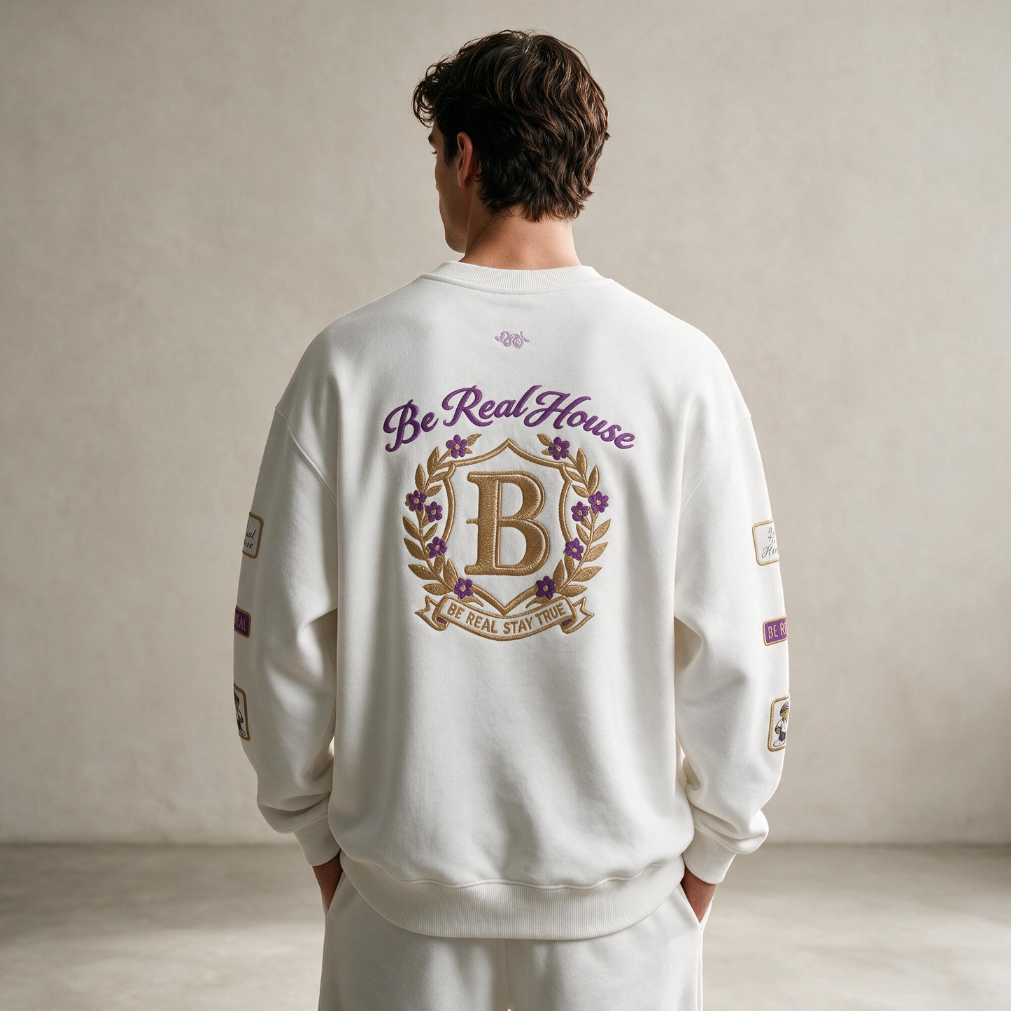 Brotherhood of Real - Full Embroidered Sweatshirt