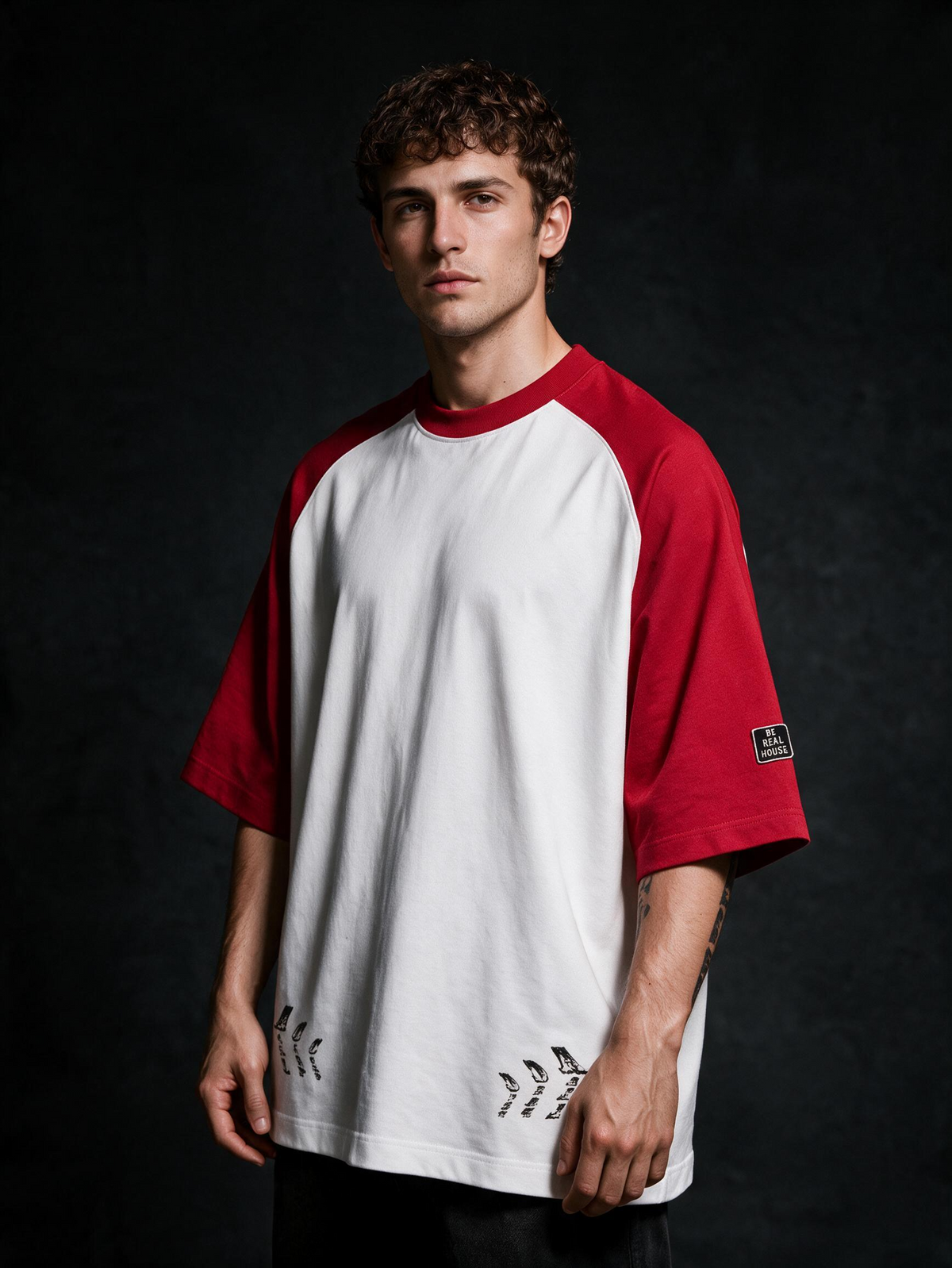 No Cap Oversized Raglan Tee