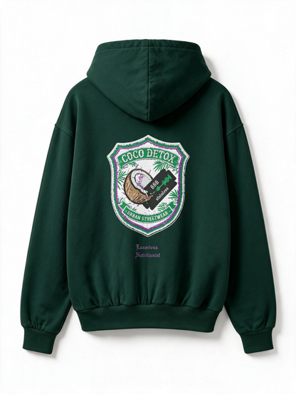 COCO-NUT Embroidered Zip-Up Hoodie