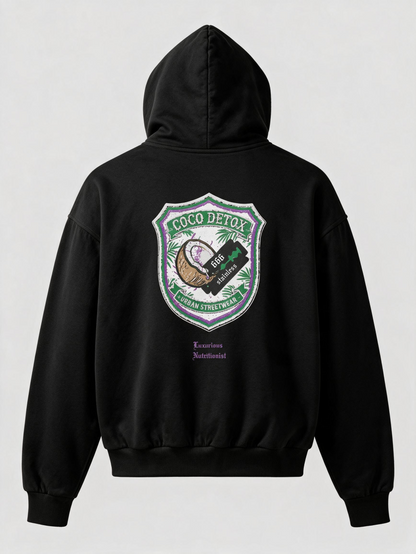 COCO-NUT Embroidered Zip-Up Hoodie